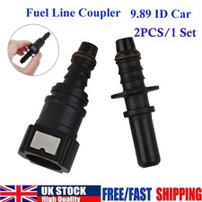 2x 9.89 5/16" 8mm Fuel Line Quick Connect Release Disconnect Connector Gas Pipe