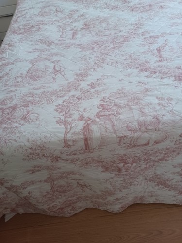 Toile jouy pale red - toile,