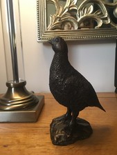 Grouse Figurine - Game Birds / Bronze Resin / British Birds