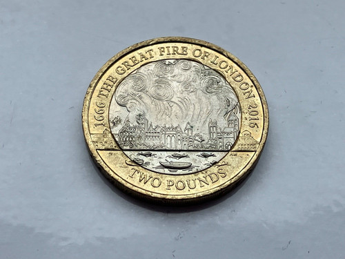 Pound coin great - great, fire