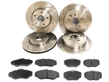FRONT REAR DRILLED BRAKE DISCS