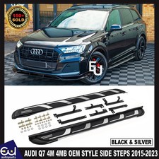 FOR AUDI Q7 2015-2023 4M 4MB ALUMINIUM RUNNING BOARDS SIDE STEPS OEM STYLE FIT