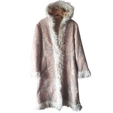 Women's Hooded Coat XL Faux