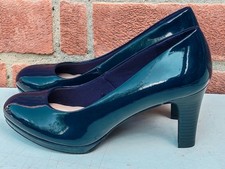 Debenhams Ladies Navy High Heel Court Shoes, 7.5cm, UK4 EU37 US6, Excel Cond
