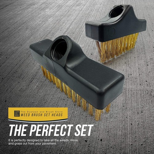 Wire broom paving brush - 2x,