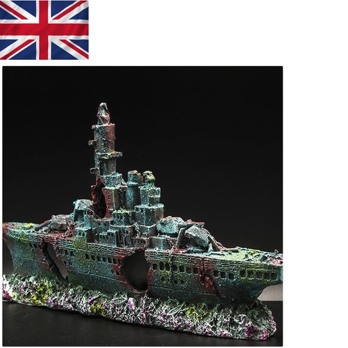 Compact resin warship ornament - compact,