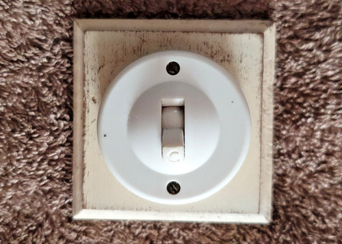 Vintage crabtree light switch - light,