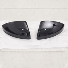 2x Gloss Black Side Mirror