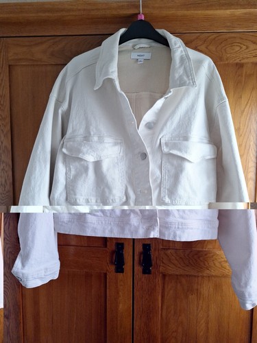 Next off white denim short - denim,