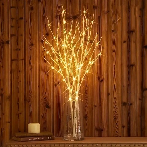 80cm lighted birch - lighted, tree