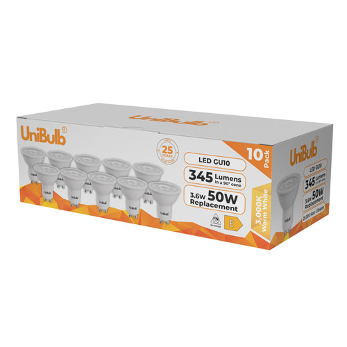 Unibulb led gu10 345lm 6w - led,