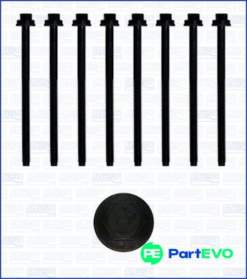 Ajusa cylinder head bolt - head, set