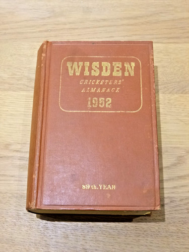 1952 hardback wisden - 1952,