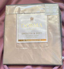 Dorma Smooth & Soft 300 Thread Count Cotton Cuffed Pillowcase - Natural