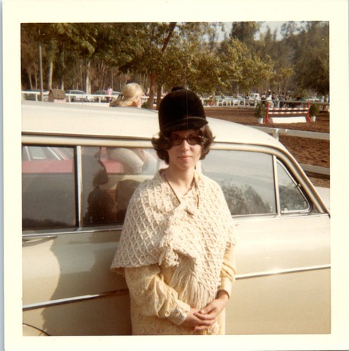 1968 woman equestrian helmet - 1968,
