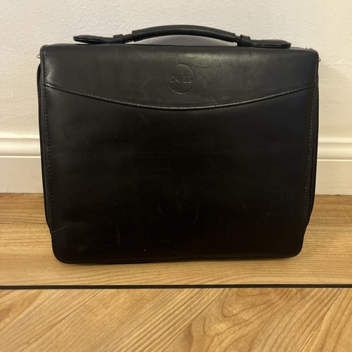 Dell leather black laptop - dell,