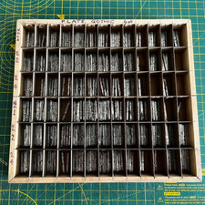 Metal Letterpress Font - Adana