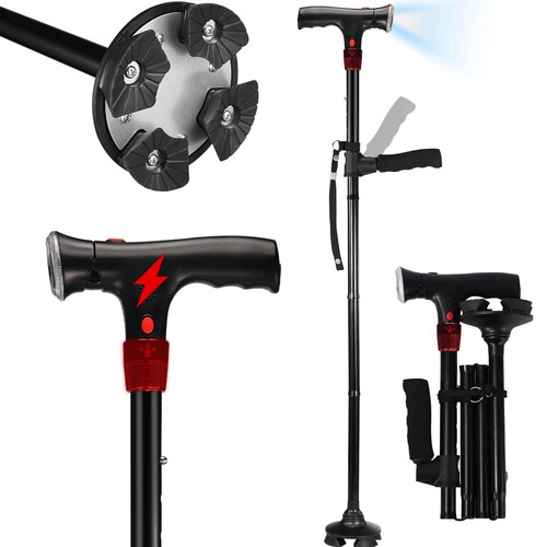 Elder folding walking stick - folding,