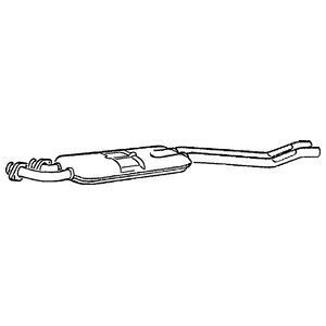 Klarius centre exhaust pipe - centre,