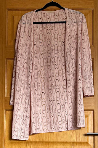 Lindex pink open knit crochet - open-knit,