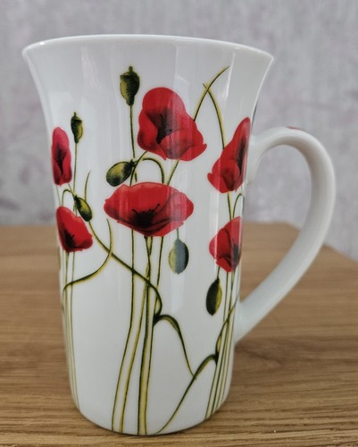 Dunelm poppy tall latte - poppy, mug