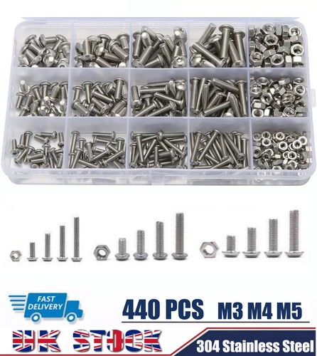 440pcs allen bolts - allen, nuts