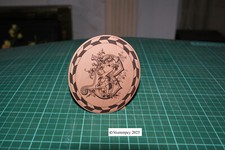 GUARDIAN ANGEL “B”  MONOGRAM VENEER INLAY-MARQUETRY VENEER.