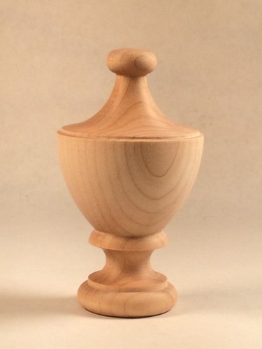 Newel post finial maple - post, wood