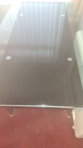 Dining table with free - with, chairs
