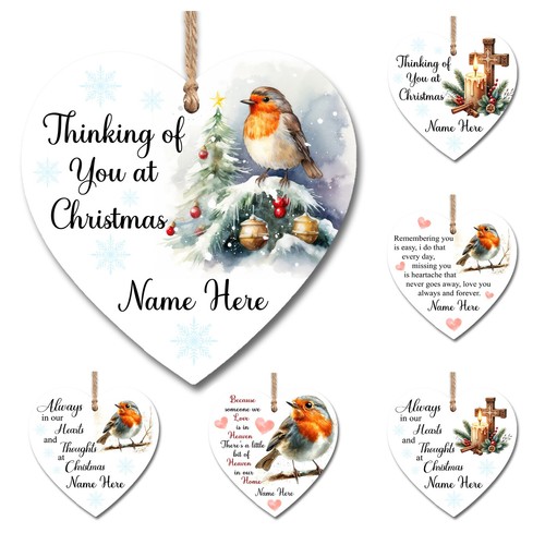 Personalised heart christmas - personalised,
