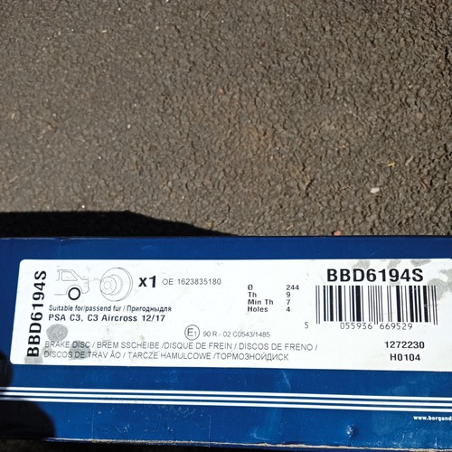 Brake discs pair - 2x,