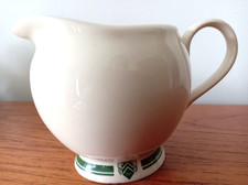 The 1869 Victorian Pottery green and cream jug.