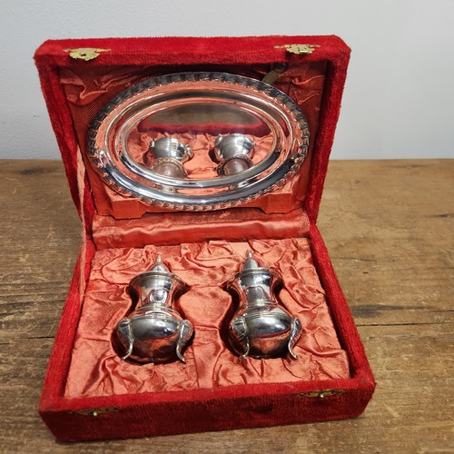 Vintage epns salt pepper set - salt,