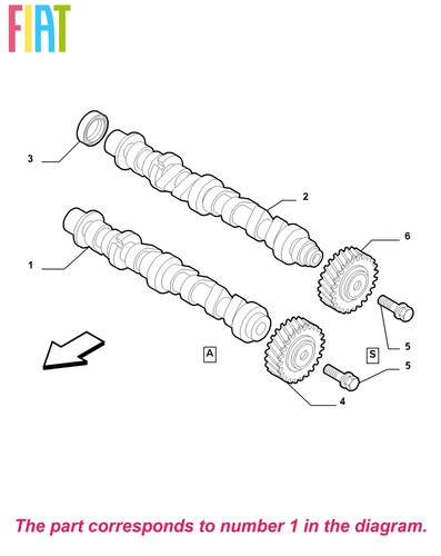 Genuine fiat camshaft engine - fiat,