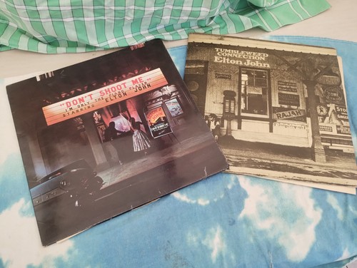 Elton john 2lp lot - elton,