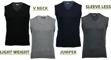 Mens V Neck Sleeveless Jumper