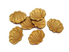 WOODEN MDF SHAPE SEASHELL