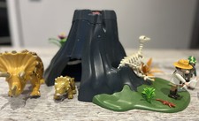 Playmobil 4170 Exploding Volcano Dino Triceratops Dinosaur Baby Explorer