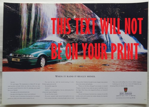 Rover cabriolet poster - cabriolet, a3