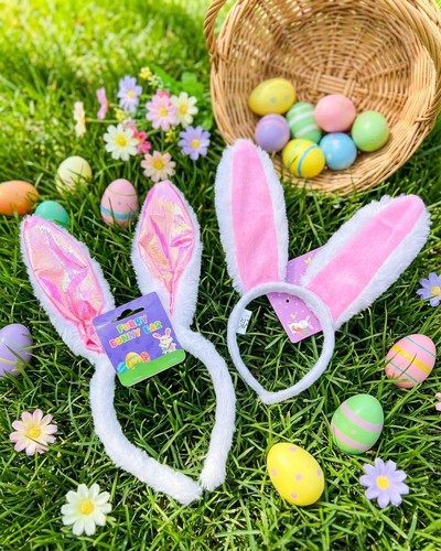 Fluffy bunny ears headband - x,