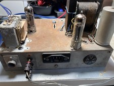 Vintage Valve Radio Amplifier Chassis For Project With Tubes AZ41 and ECL85 6Ф5П