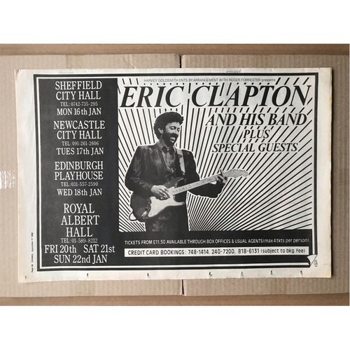 Eric clapton 1988 tour poster - clapton,