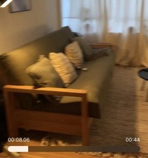 3-seater Sofa Bed Futon Company Quad Oak