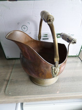 Vintage copper coal scuttle