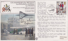 Concorde G-N94AB Flown RAFM Cover: 1980 Amy Johnson SHS & captain signed