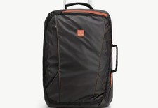 20” Rolling Lightweight Travel Suitcase With Telescopic Handle In Black / Orange