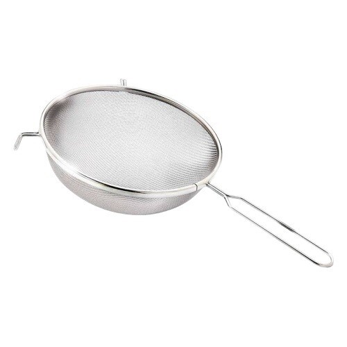 12cm tin metal sieve strainer - metal,