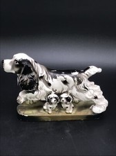 VINTAGE  SPANIEL DOG FAMILY W