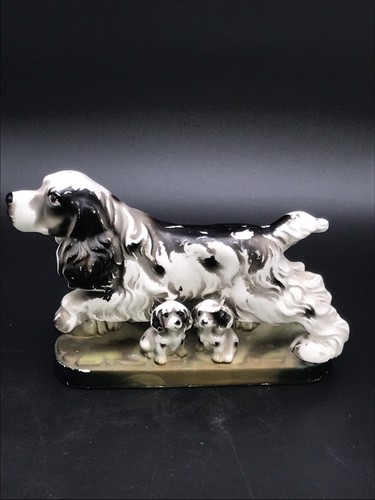 Vintage spaniel dog family w - spaniel,