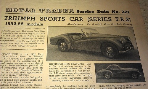 1952 1953 1954 1955 triumph - ,